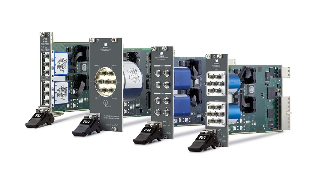 Différentes matrices de commutation PXI 