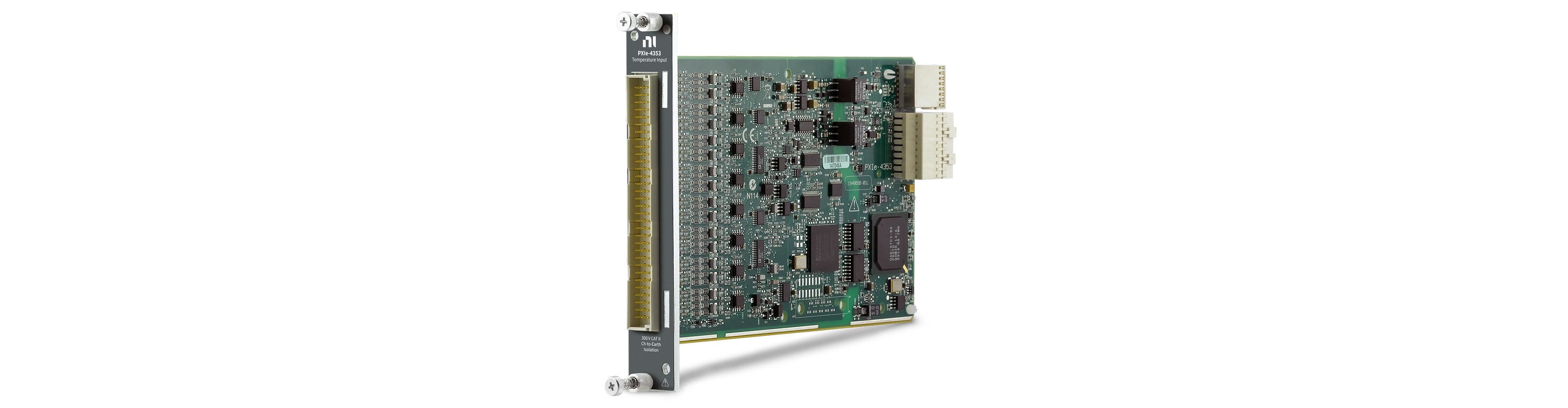 32-Channel 24-Bit PXI Temperature Input Module 300 V Bank Isolation