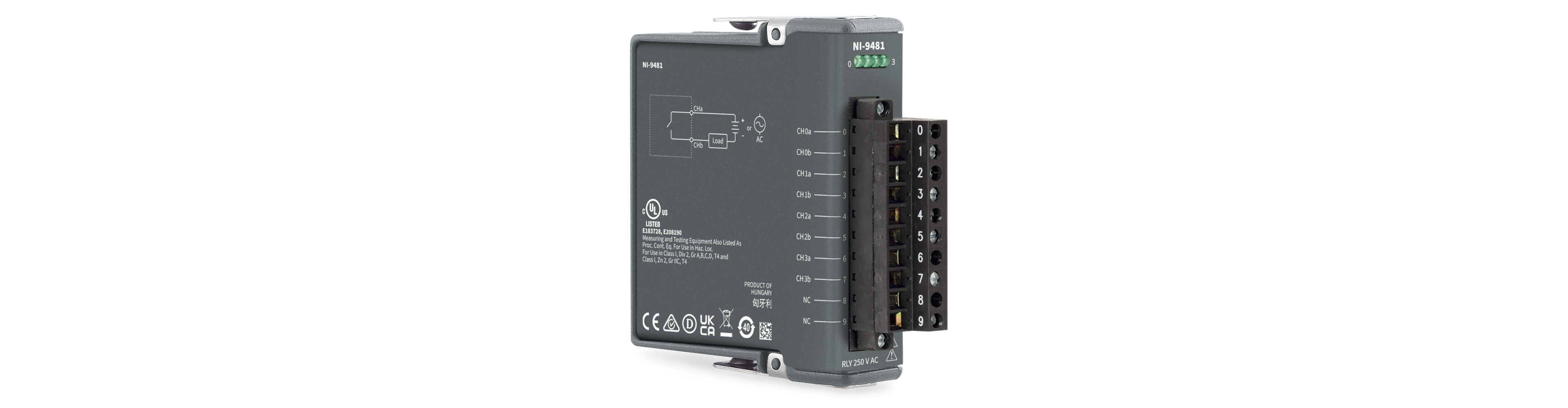 NI-9481 C Series Relay Output Module 4-Channel SPST Relay 60 VDC 250 Vrms