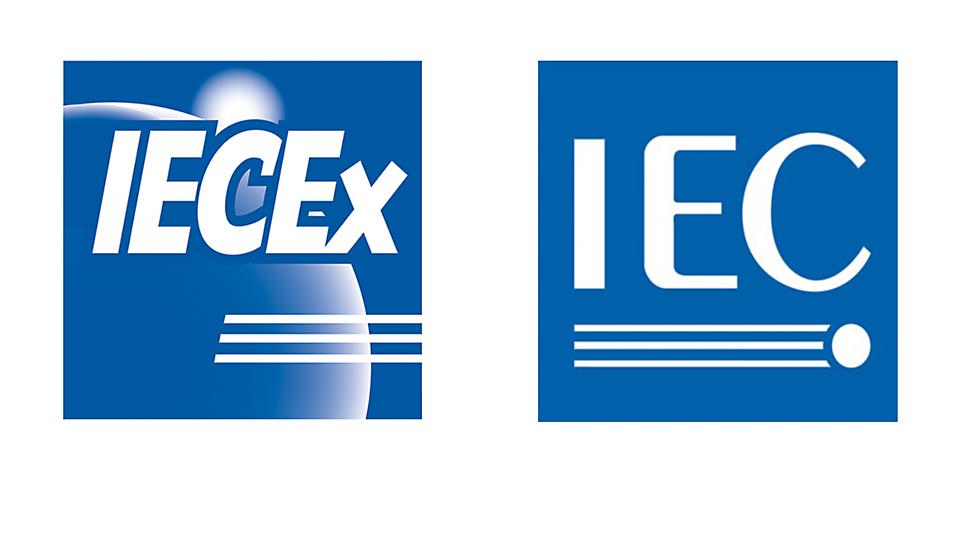 Logos der IEC- und IECEx-Normen