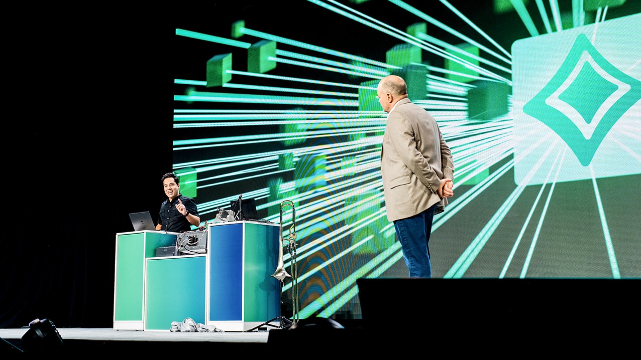 LabVIEW Nigel presentation live from the NI Connect stage.