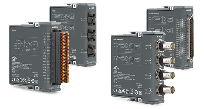 Módulos de entrada de voltaje CompactDAQ y CompactRIO de la serie C