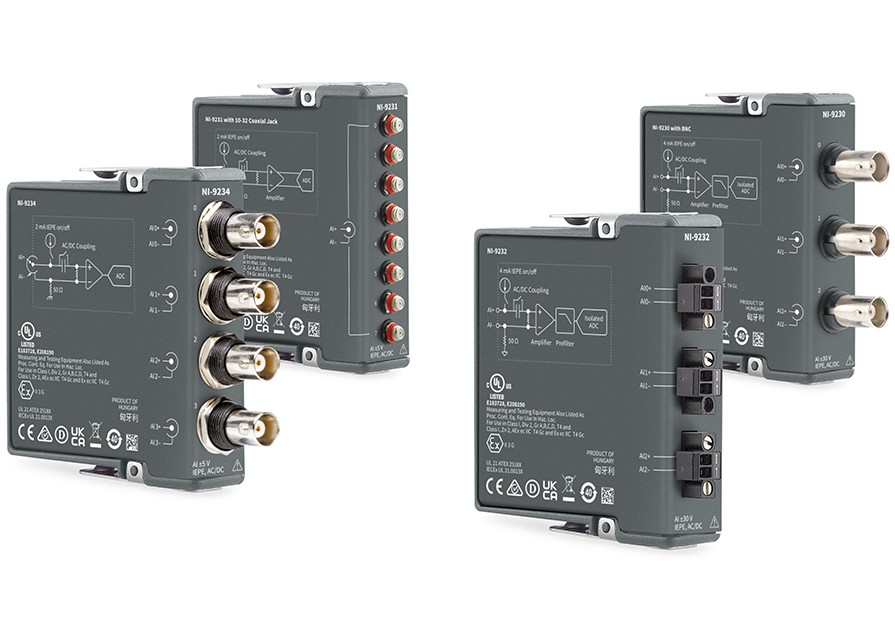 Two strain and load measurement bundles with chassis and module