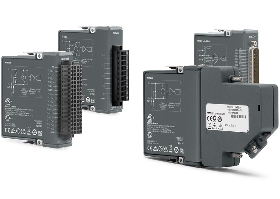 Two strain and load measurement bundles with chassis and module