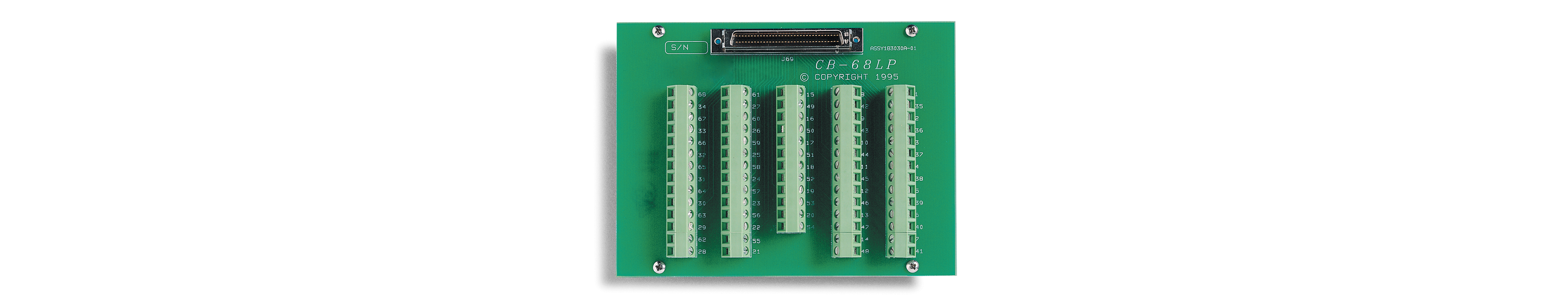 CB-68LP Low-Cost, Unshielded I/O Connector Block