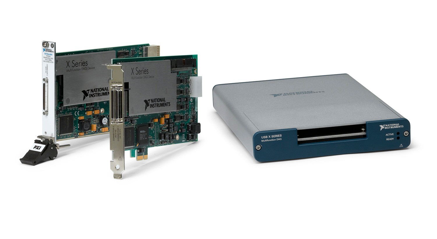 NI offers X Series devices for USB, PCI Express and PXI Express