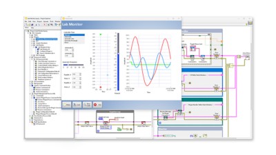 LabVIEW vous offre une approche de programmation graphique qui vous permet de visualiser chaque aspect de votre application, y compris la configuration du matériel, les données de mesure et la mise au point.