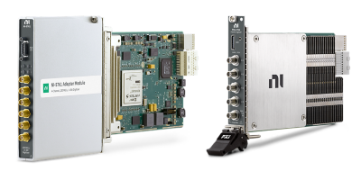 Combination of NI FlexRIO PXI adapter and digitizer test instruments
