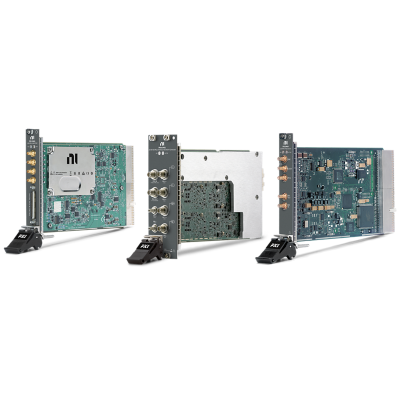 Combination of NI PXI waveform generators test instruments