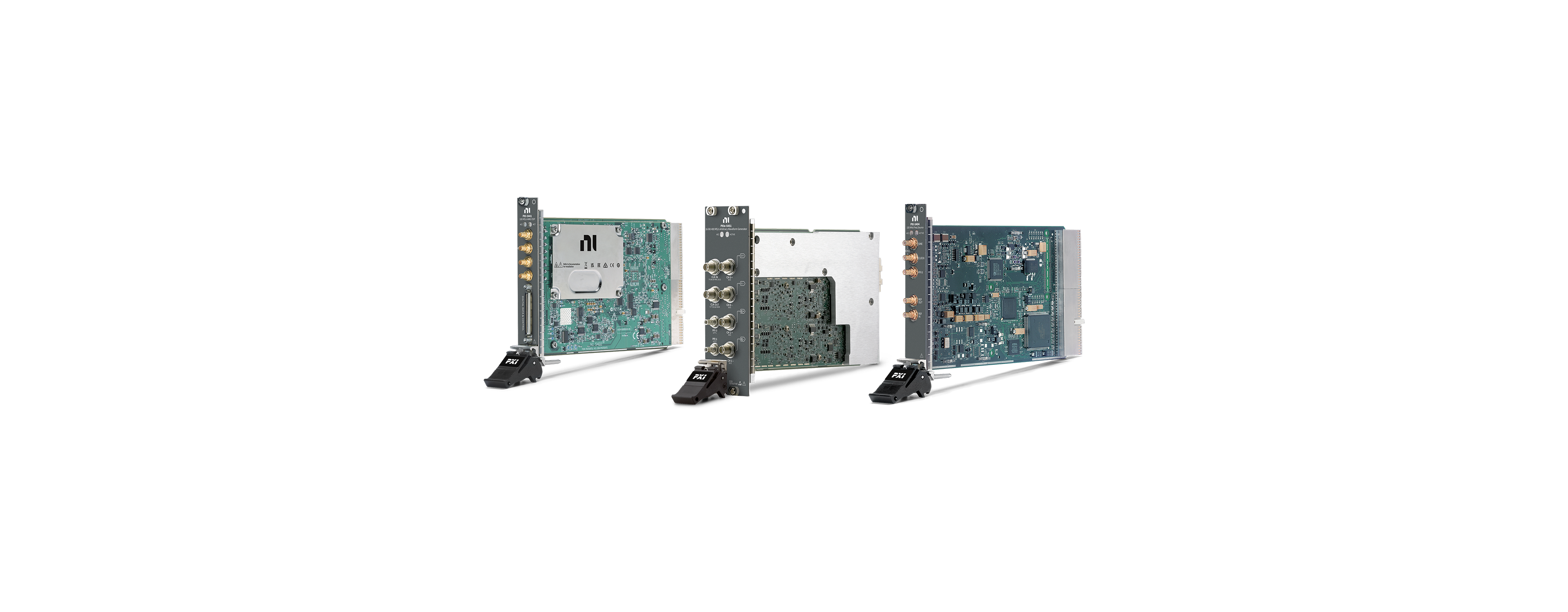 Combination of NI PXI waveform generators test instruments