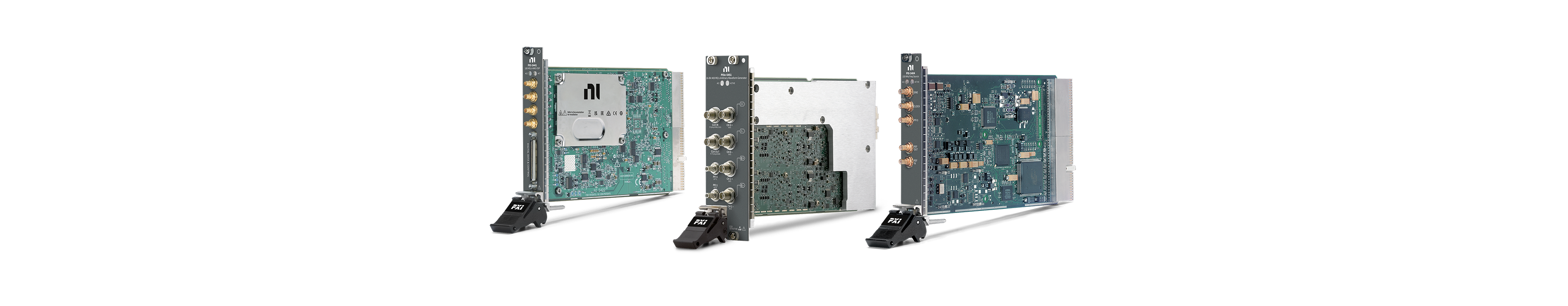 Combination of NI PXI waveform generators test instruments