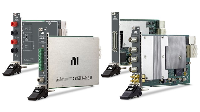 4 different PXI instrument modules