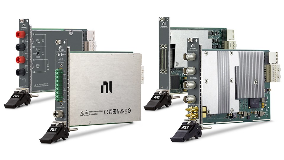 자동화 테스트 시스템에서 고속 데이터 수집, 정밀 웨이브폼 분석, 동기화된 측정을 위해 설계된 NI PXI 오실로스코프 및 신호 생성 모듈.