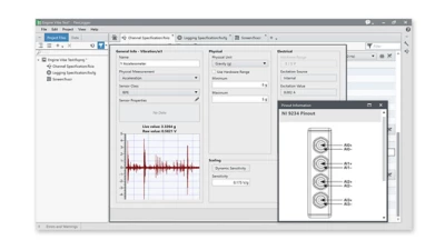 Flexlogger software interface