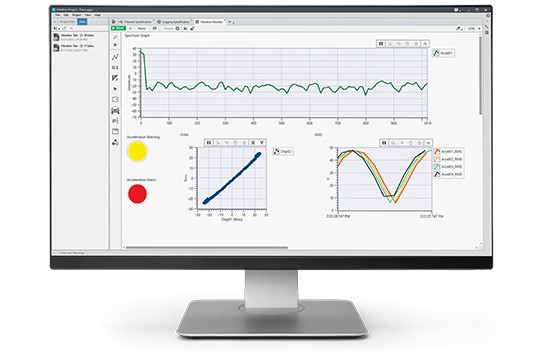 Monitoree la visualización de datos de pruebas con FlexLogger.