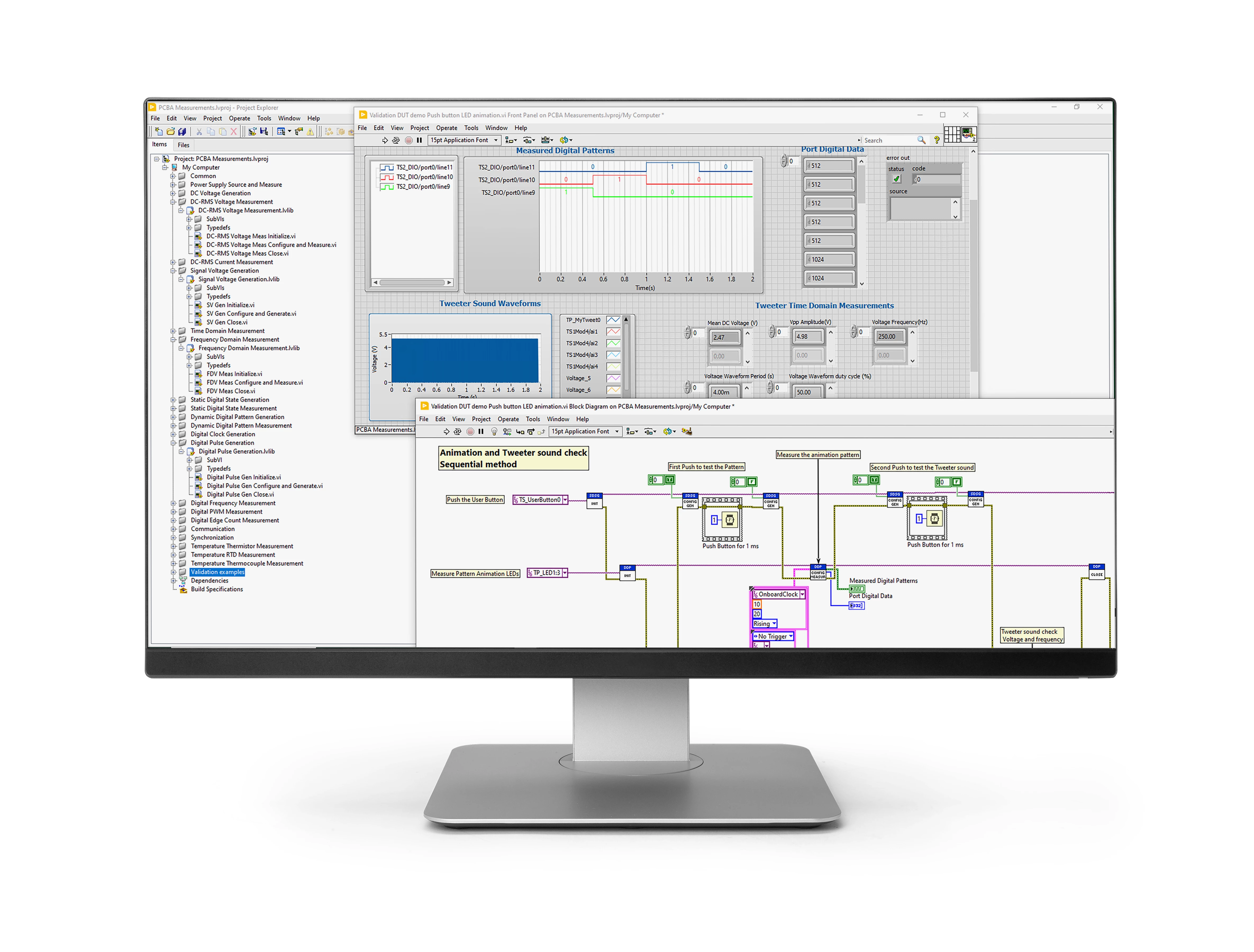 NIの測定ライブラリツールキットを使用してPCBAテストを合理化:LabVIEW統合、自動化対応テンプレート、カスタマイズにより、より迅速な実行と市場投入までの時間の短縮を実現します。