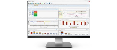 Monitor displaying the OptimalPlus software portal