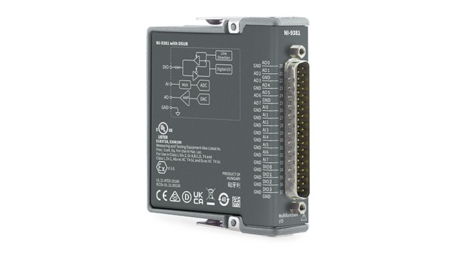 Módulo de E/S multifunción CompactDAQ y CompactRIO de la serie C