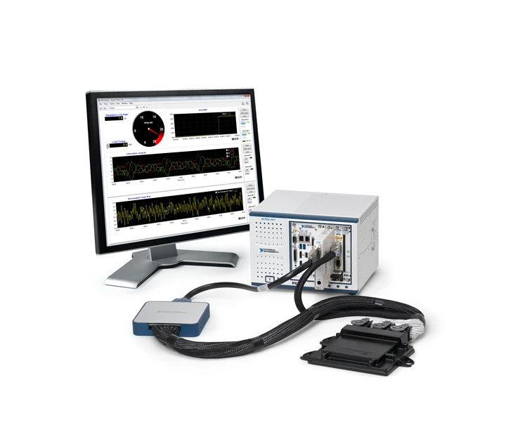 A typical hardware and software combination for an electric motor ECU HIL test