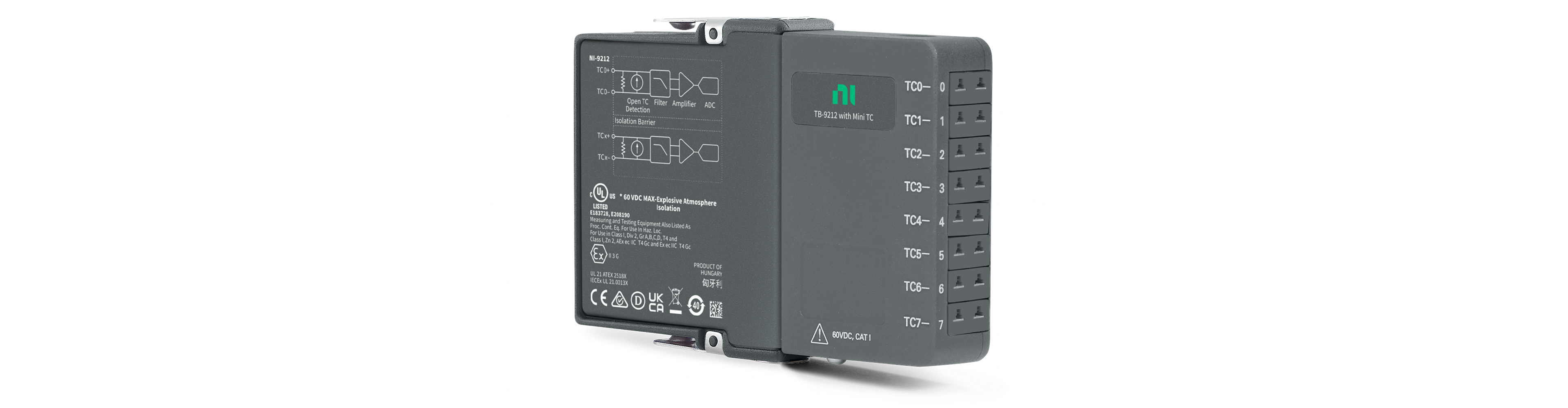 8-Channel 95 S/s/ch Simultaneous C Series Temperature Input Module