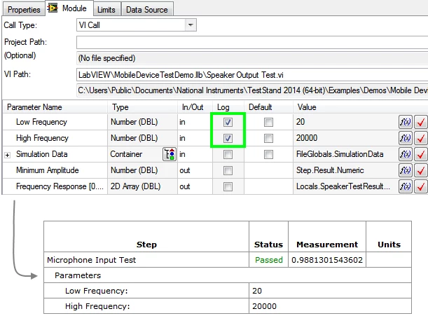 Code Module - Enable Log Check-Box