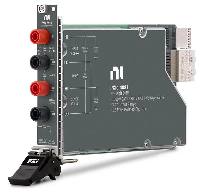 The PXIe-4081 DMM is a zero-compromise solution for any test and measurement system