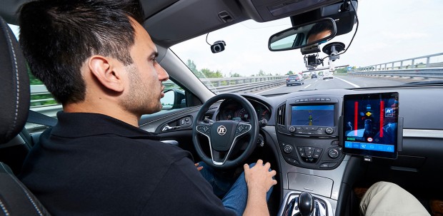 Driver assistance systems inside of an autonomous vehicle allow a driver to operate a vehicle hands-free on a busy highway