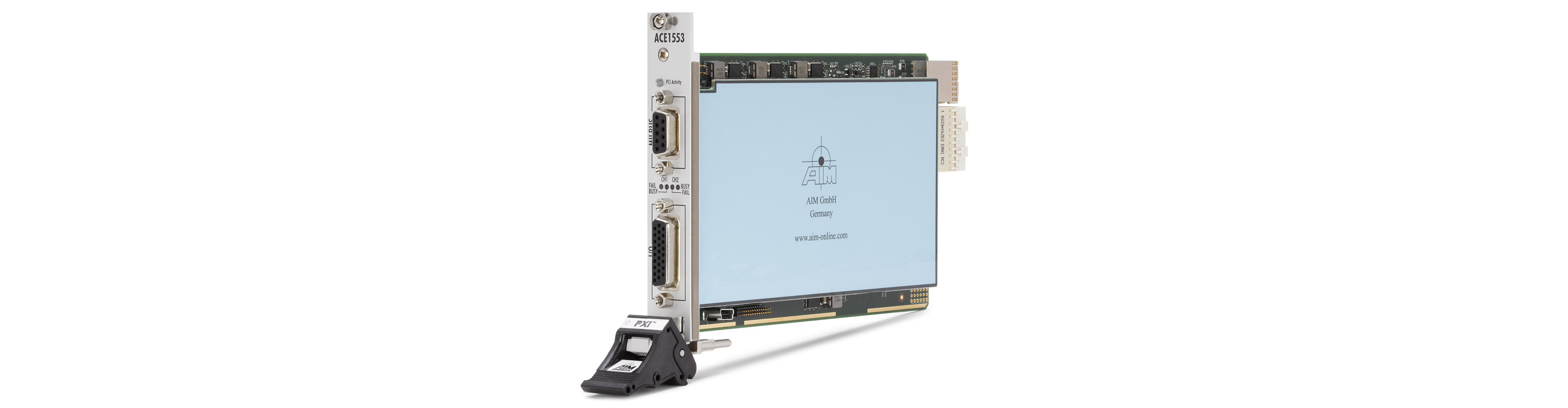 PXIe、8、16、または32チャンネルPXI ARINC 429インタフェースモジュール