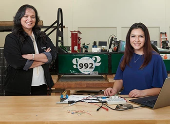 Olivia Garcia and Nelly Houston, from The Science Academy of South Texas