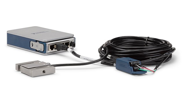 Load Cell with a Strain/Bridge Input Module and CompactDAQ Chassis