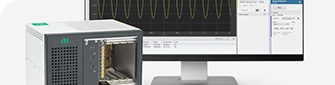 PXI示波器套件与显示InstrumentStudio的显示器