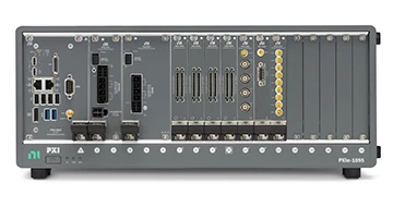 PXI system with Intel processor-based controller, PXI data acquisition modules, and an NI PXI SMU instrument