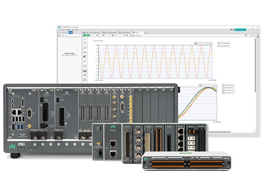 imagen de grupo del software ni pxi, field daq, compact daq y flexlogger