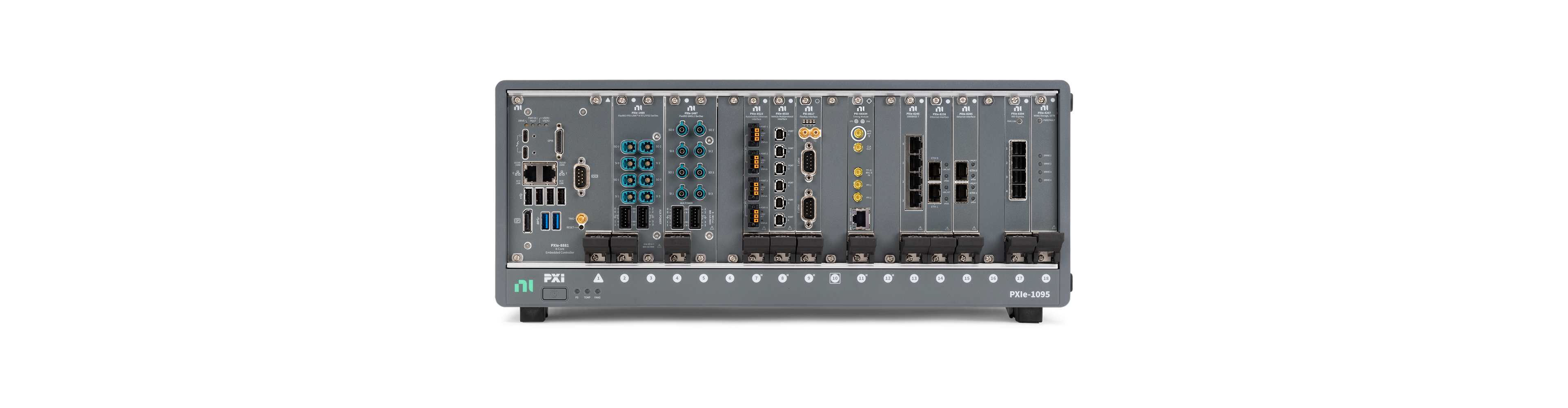 ADAS data record PXI system with multiple networking and video cards