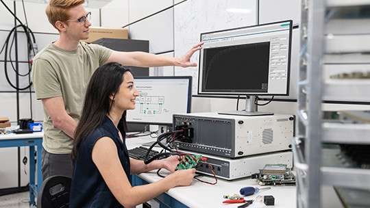 Use of PXI instrumentation in a Lab