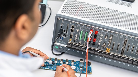 Using a PXI System to take measurements. 