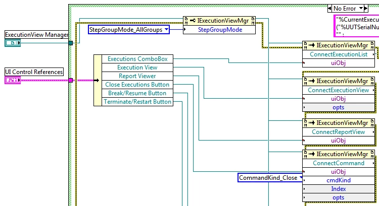 Configuring the visible controls