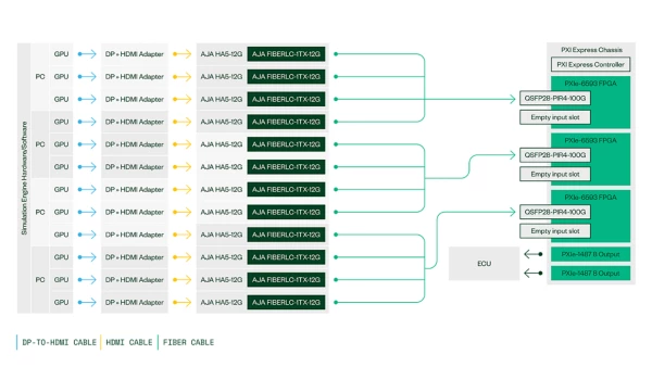 Twelve-Camera Simulation Architecture