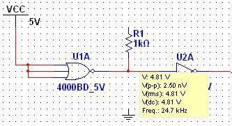 Mixed signal connection (real) with no power