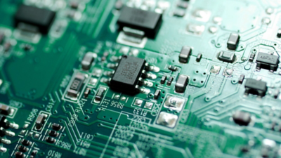 Close-up of microcontroller
