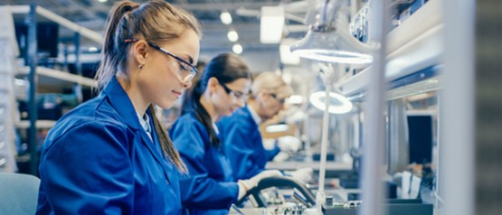 Engineers testing data in the Laboratory