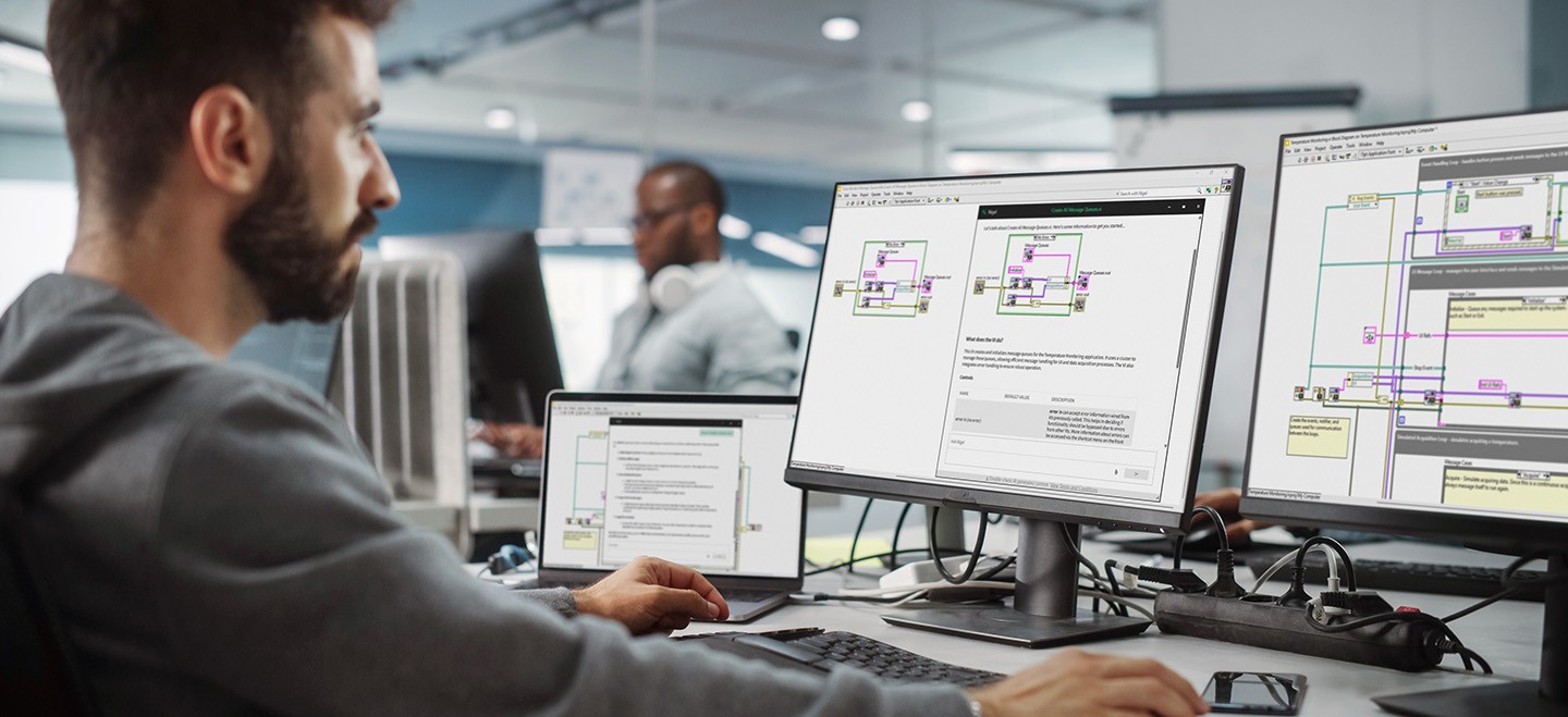 Ingenieur, der im Labor arbeitet