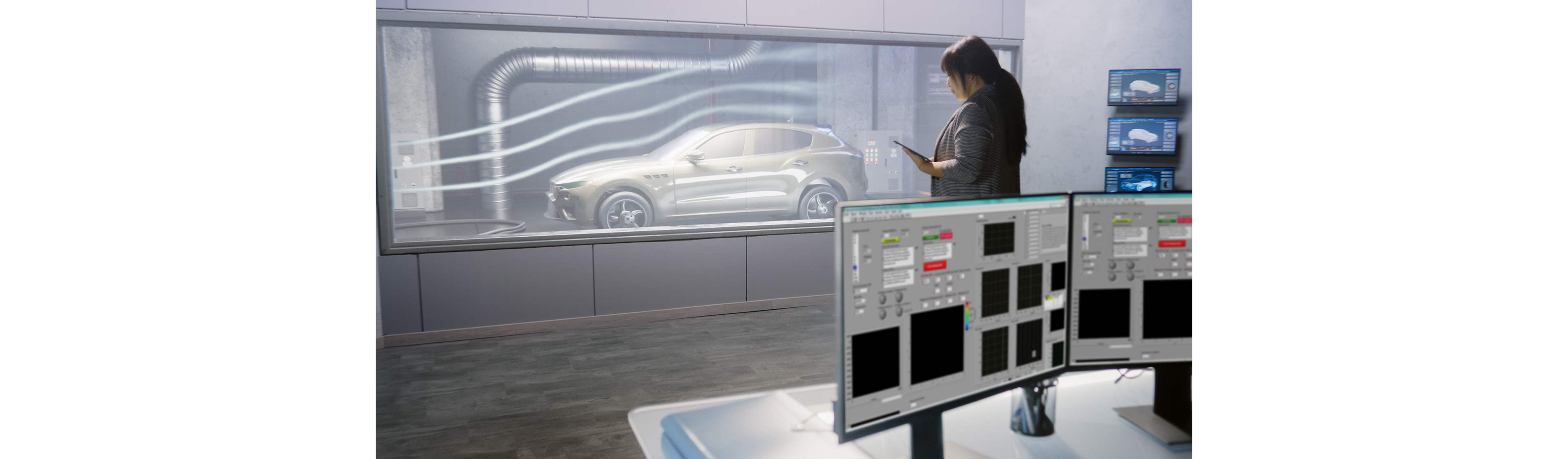 Wind tunnel test system