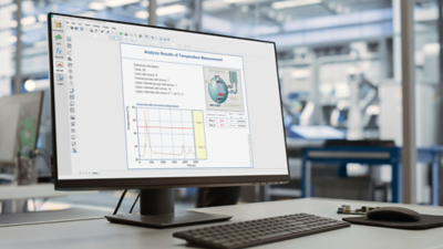 Analysis results of temperature measurement