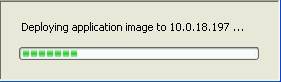 Application Image Deployment Progress