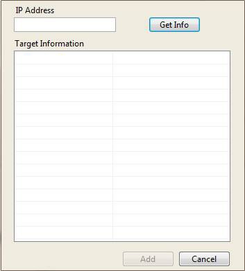 Add Target Dialog