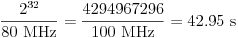 PXIe-6614 nutzt für Tasks zur zählergestützten Erfassung und zur zählergestützten Ausgabe 32-Bit-Zähler.