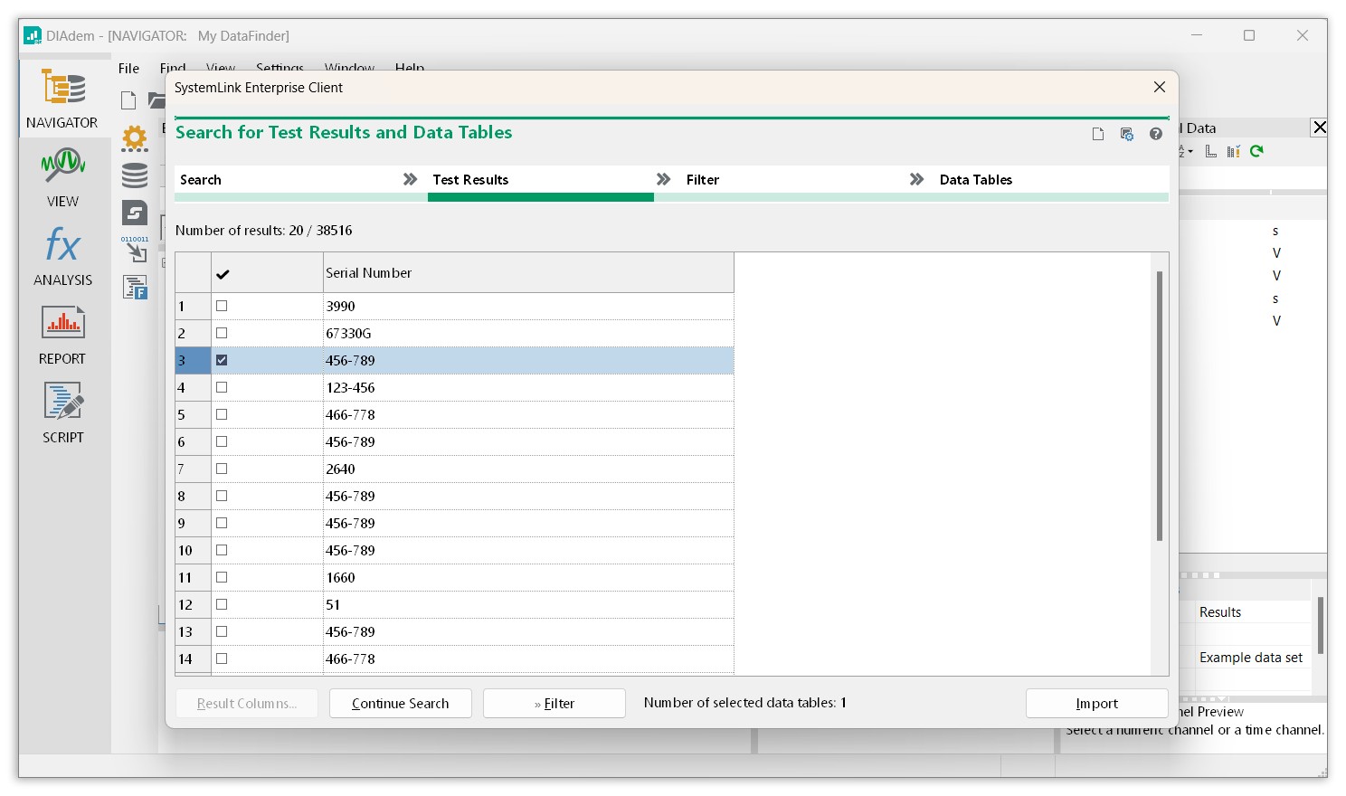 SystemLink Server Conexión a DIAdem