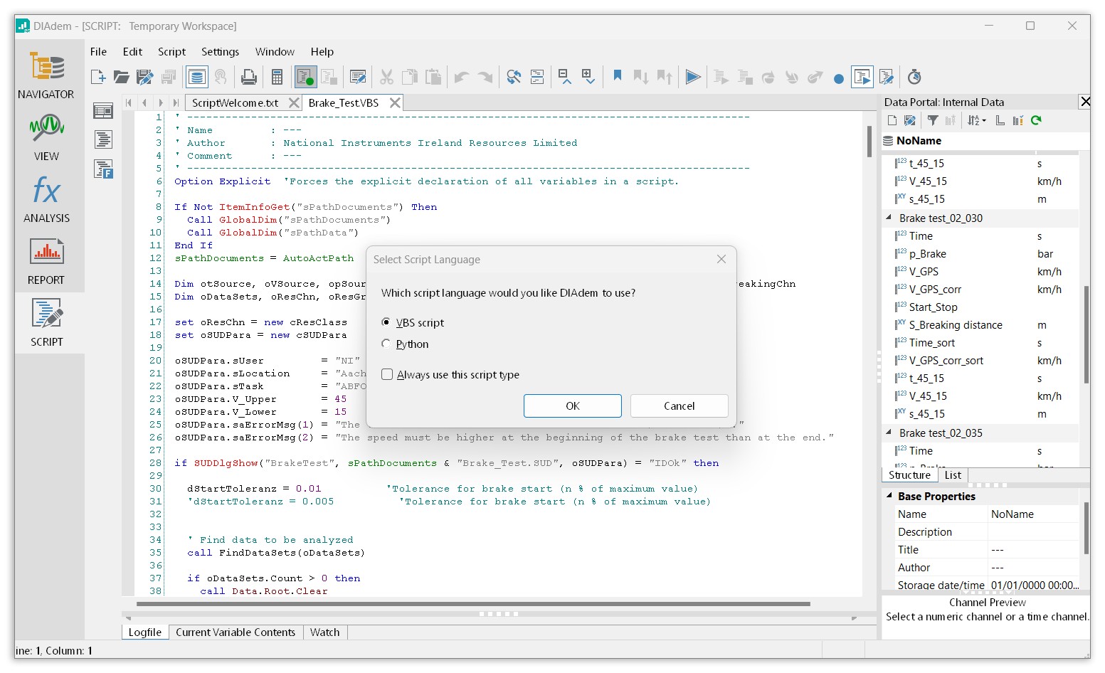 Selección de idioma de grabación.