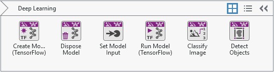 Deep Learning Functions in Vision Development Module